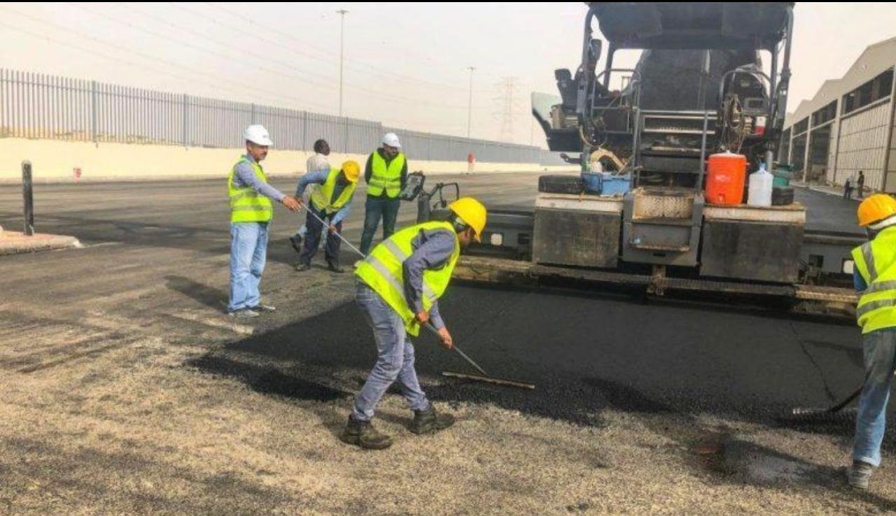 Asphalt paving and road construction