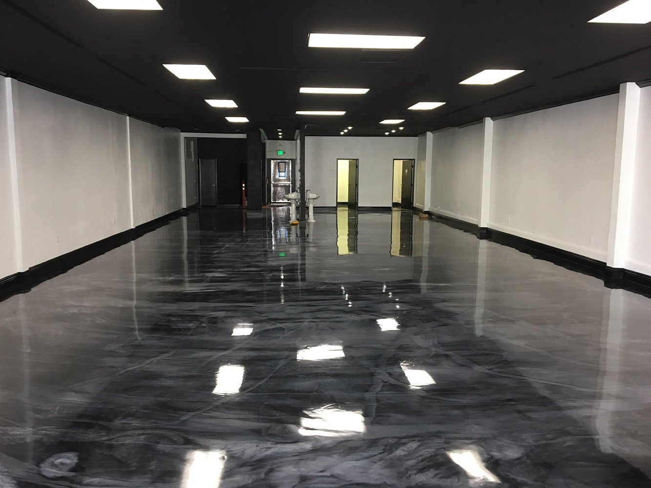 Epoxy floor coating system